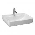 Praustuvas-dubuo LAUFEN PRO 600x480x115 mm, nušlifuota apačia, su 1 anga maišytuvui viduryje 